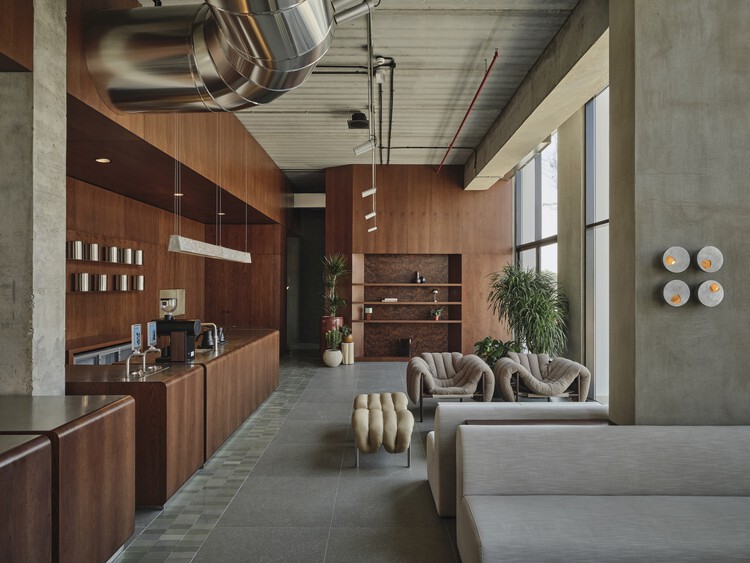 The Grove Al Ain / shell+core - Interior Photography, Kitchen, Wood, Chair