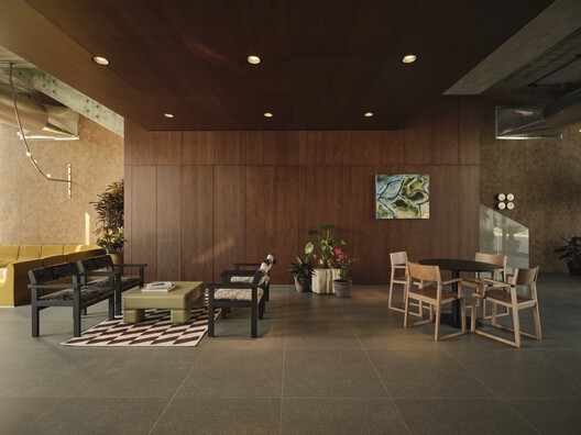 The Grove Al Ain / shell+core - Interior Photography, Dining room, Wood, Chair, Table, Lighting