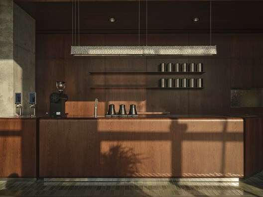 The Grove Al Ain / shell+core - Interior Photography, Kitchen, Wood, Countertop