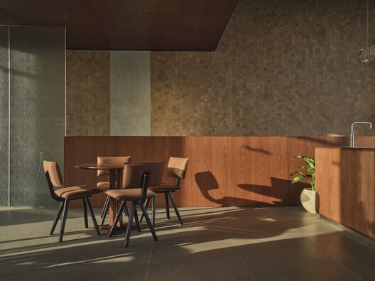 The Grove Al Ain / shell+core - Interior Photography, Dining room, Wood, Chair