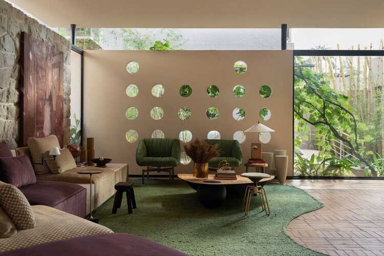 Casa Brastemp / Bezerra Panobianco - Fotografía interior, Sala de estar, Iluminación, Sillas