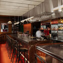 Bar Edicola / MRDK - Interior Photography, Bar, Kitchen, Table, Chair, Countertop