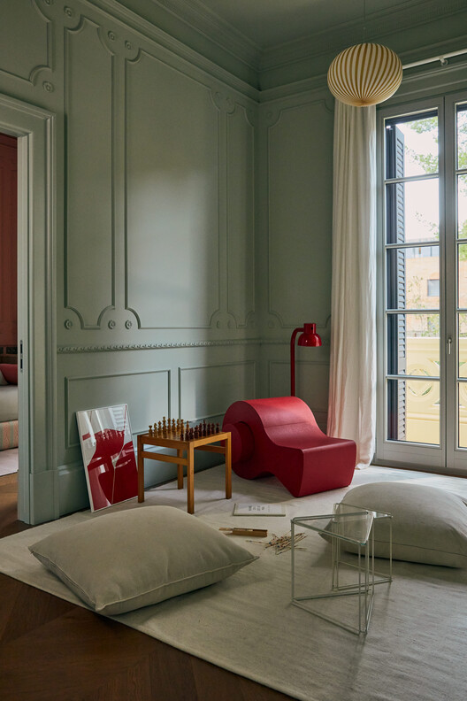 Sera House / Cristina Carulla Studio - Interior Photography, Bedroom, Wood, Lighting, Chair