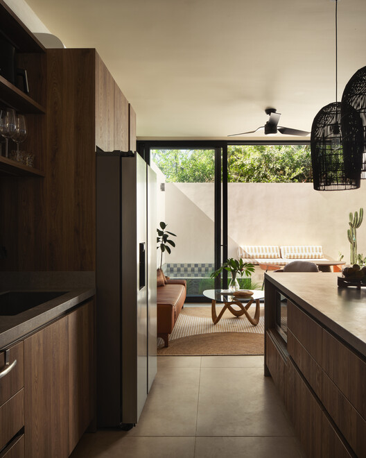 El Molino Residential Development / FAMM Arquitectura El Molino Residential Development / FAMM Arquitectura - Interior Photography, Kitchen, Wood, Countertop, Chair
