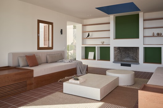 Casa Blajot / exitprojectes estudi d'arquitectura Casa Blajot / exitprojectes estudi d'arquitectura - Interior Photography, Living Room, Wood, Sofa, Lighting, Table, Shelving, Chair
