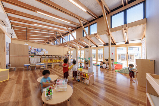 Kurashiki Central Hospital Miwa Nursery School / Nikken Sekkei Kurashiki Central Hospital Miwa Nursery School / Nikken Sekkei - Interior Photography, Wood, Shelving