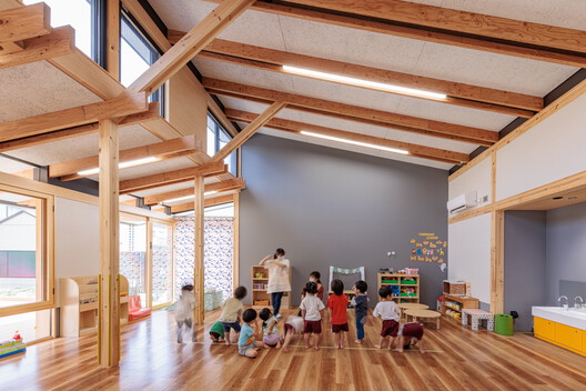 Kurashiki Central Hospital Miwa Nursery School / Nikken Sekkei Kurashiki Central Hospital Miwa Nursery School / Nikken Sekkei - Interior Photography, Wood, Beam
