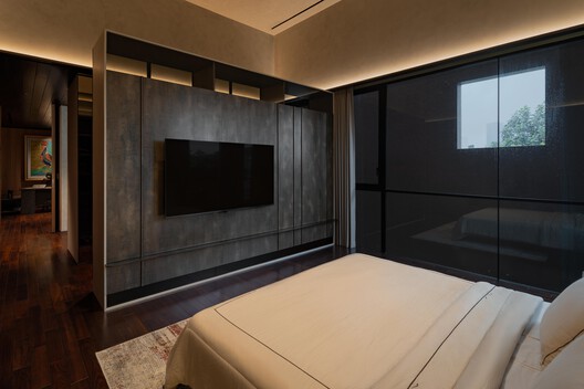 El House / Wahana Architects - Interior Photography, Wood, Lighting, Bedroom, Bed