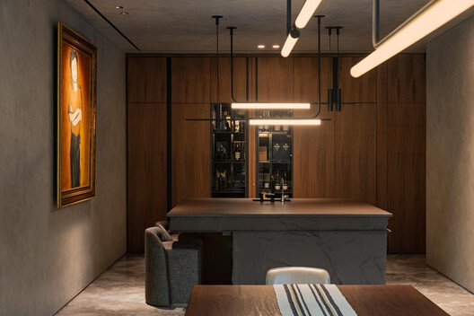 El House / Wahana Architects - Interior Photography, Kitchen, Wood, Table, Lighting, Chair