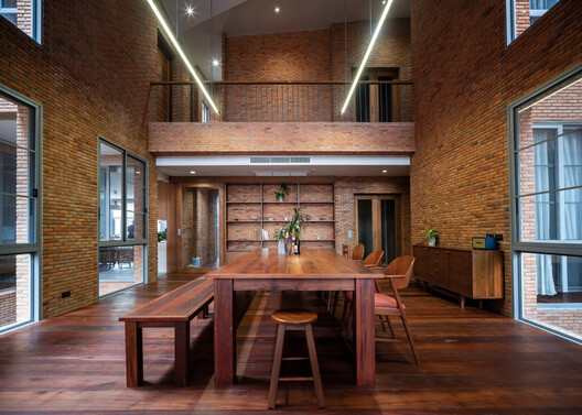 Baan You Yen Residence / Studio Miti - Interior Photography, Wood, Brick, Chair, Glass