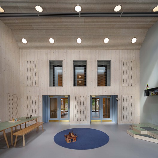 Egedammen Kindergarten / BBP Arkitekter - Interior Photography, Wood