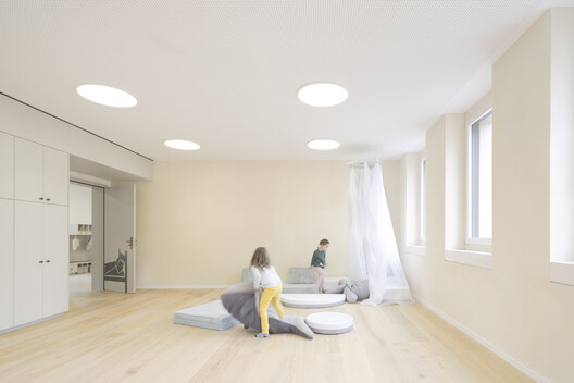 Educational Center with an Adult Education School, Music School and Kindergarten  / Bez+Kock Architekten - Interior Photography, Wood, Lighting