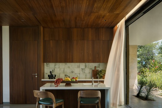 Sandstone House / 4Brick Studio - Interior Photography, Kitchen, Wood, Table, Chair, Countertop
