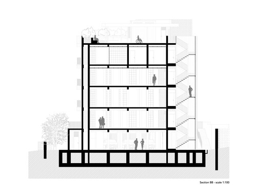 Brick Tower Mixed Use Building / ASA Studio - Image 26 of 28