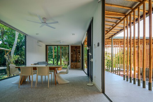 Anjung House / Eleena Jamil Architect - Interior Photography, Dining room, Wood