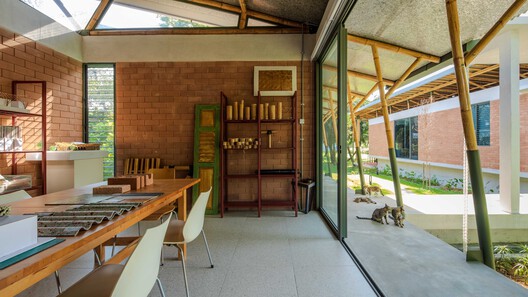 Anjung House / Eleena Jamil Architect - Interior Photography, Wood, Beam, Chair