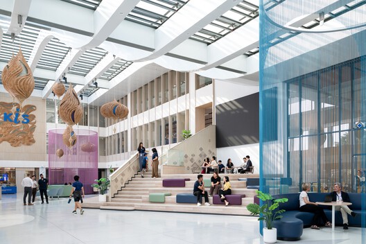 KIS International School Reignwood Park / Rosan Bosch Studio  - Interior Photography, Stairs, Glass