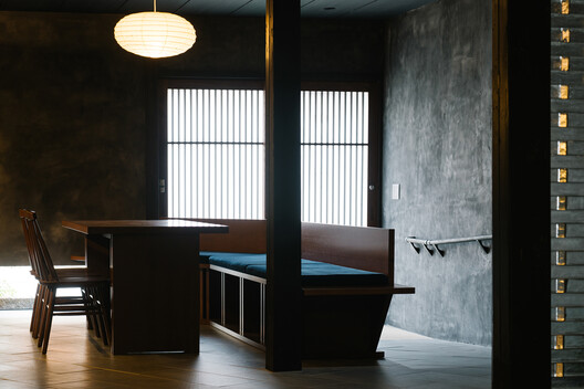 House Tenjin / atelier yoo House Tenjin / atelier yoo - Interior Photography, Wood, Lighting, Table, Glass, Chair