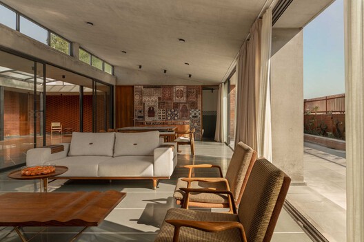 Malhaar Residence / Vaissnavi Shukl Malhaar Residence / Vaissnavi Shukl - Interior Photography, Living Room, Wood, Chair, Sofa, Table