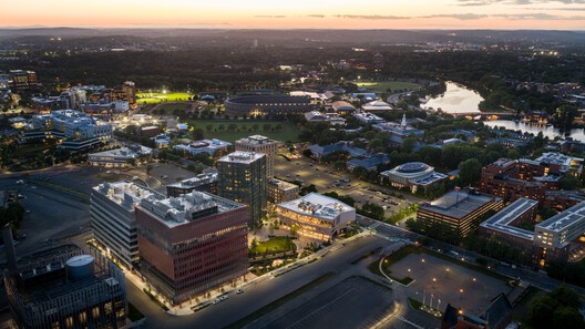 One Milestone Life Science Campus / Studio Gang + Henning Larsen One Milestone Life Science Campus / Studio Gang + Henning Larsen - Exterior Photography, Aerial View Photography, Cityscape