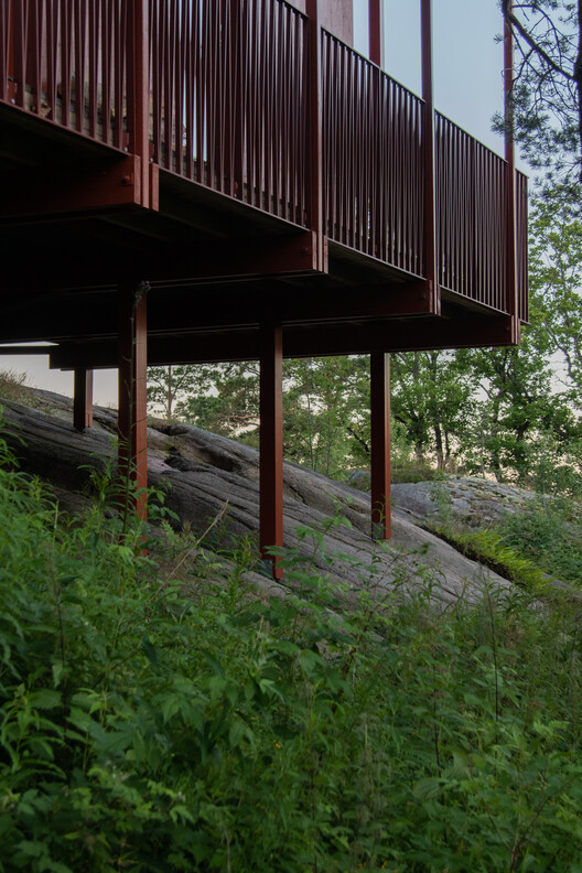 Cabin Åkvåg / Praksis A + Studio Sted Cabin Åkvåg / Praksis A + Studio Sted - Exterior Photography, Wood, Handrail