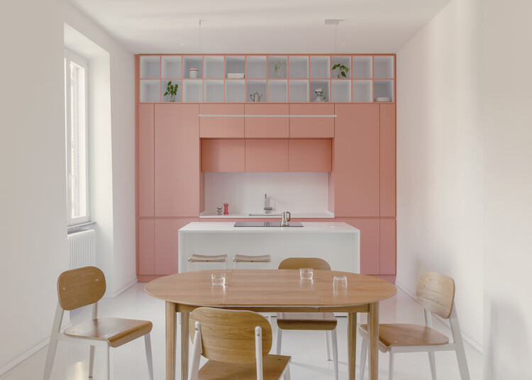 Casa Tahiti Interior / Margine - Interior Photography, Apartment Interiors, Kitchen, Table, Chair, Countertop
