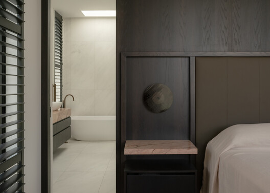 Oculus House / Condon Scott Architects - Interior Photography, Wood, Lighting, Bedroom, Glass, Bed
