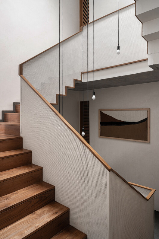 Antarvan Residence / Neogenesis+Studi0261 - Interior Photography, Stairs, Wood, Handrail