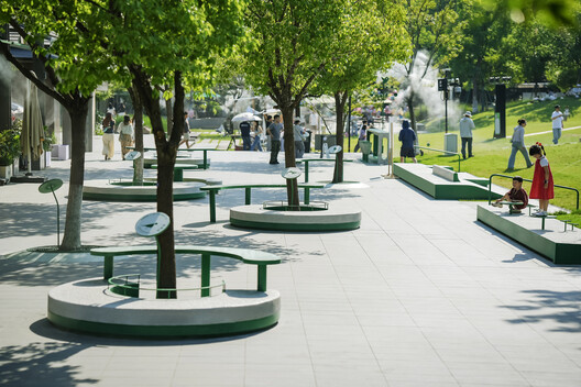 Spatial Renewal and Scene Stitching of Birland Food Court / Atelier Diving Bell - Bench