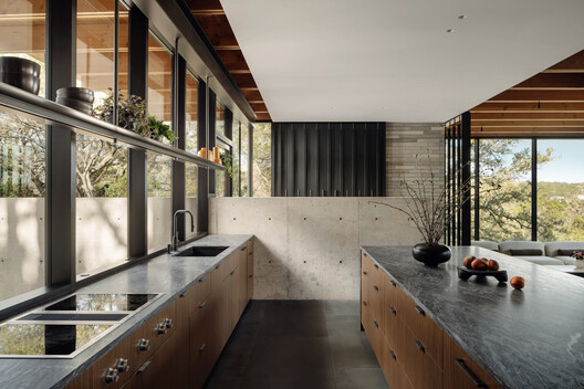 Terrace Mountain Residence / A Parallel Architecture - Interior Photography, Kitchen, Wood, Countertop, Beam