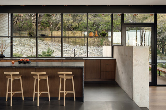 Terrace Mountain Residence / A Parallel Architecture - Interior Photography, Kitchen, Countertop, Glass, Chair