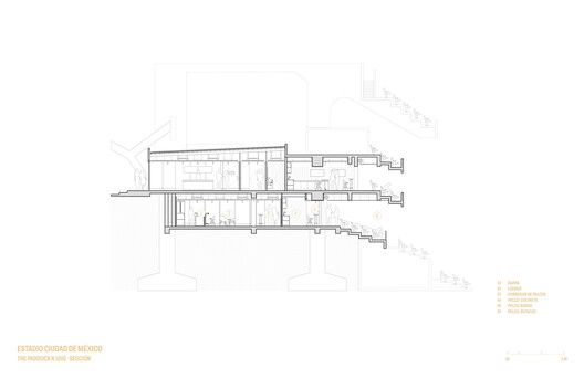 Mexico City Stadium: Interior Remodeling & Hospitality Spaces / CUAIK CDS + Luis Huerta + ESTUDIO Ignacio Urquiza Ana Paula de Alba + CAAM Arquitectos + Clásicos Mexicanos Mexico City Stadium: Interior Remodeling & Hospitality Spaces / CUAIK CDS + Luis Huerta + ESTUDIO Ignacio Urquiza Ana Paula de Alba + CAAM Arquitectos + Clásicos Mexicanos - Image 35 of 38