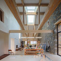Granja vasca  / zU-studio - Fotografía interior, Sustentabilidad, Fijación Vigas, Sillas