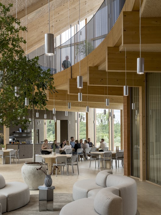 Dymak HQ / BIG Dymak HQ / BIG - Interior Photography, Wood, Chair