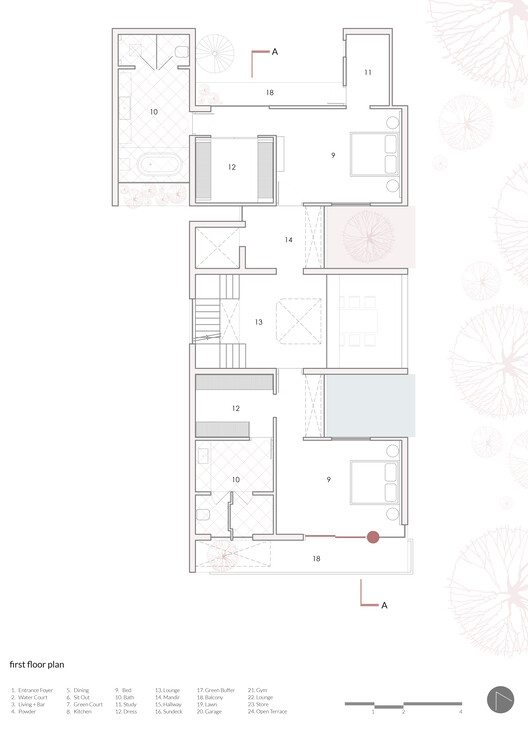 A Tale of Tinted Courts Residence / Architects Collaborative A Tale of Tinted Courts Residence / Architects Collaborative - Image 30 of 33