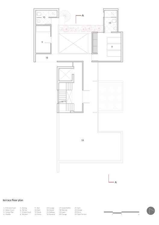 A Tale of Tinted Courts Residence / Architects Collaborative A Tale of Tinted Courts Residence / Architects Collaborative - Image 32 of 33
