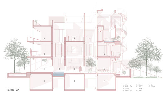 A Tale of Tinted Courts Residence / Architects Collaborative A Tale of Tinted Courts Residence / Architects Collaborative - Image 33 of 33