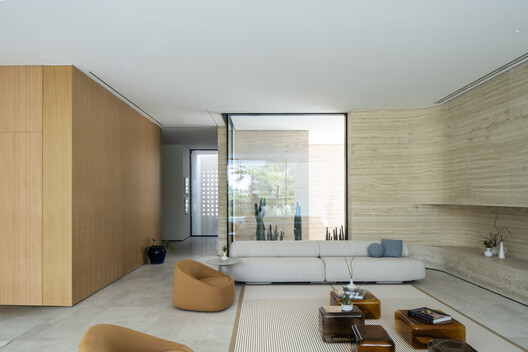 Faye House / Alhumaidhi Architects Faye House / Alhumaidhi Architects - Interior Photography, Living Room, Sofa, Wood, Chair