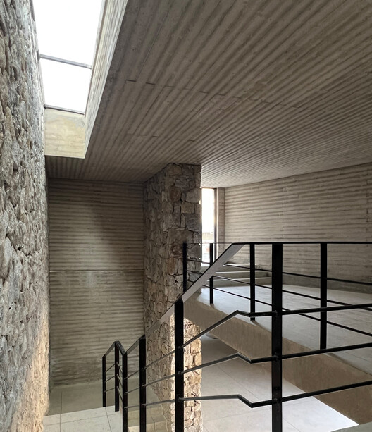 Bawan Village Visitor Center / TAO (Trace Architecture Office) Bawan Village Visitor Center / TAO (Trace Architecture Office) - Interior Photography, Stairs, Concrete, Brick