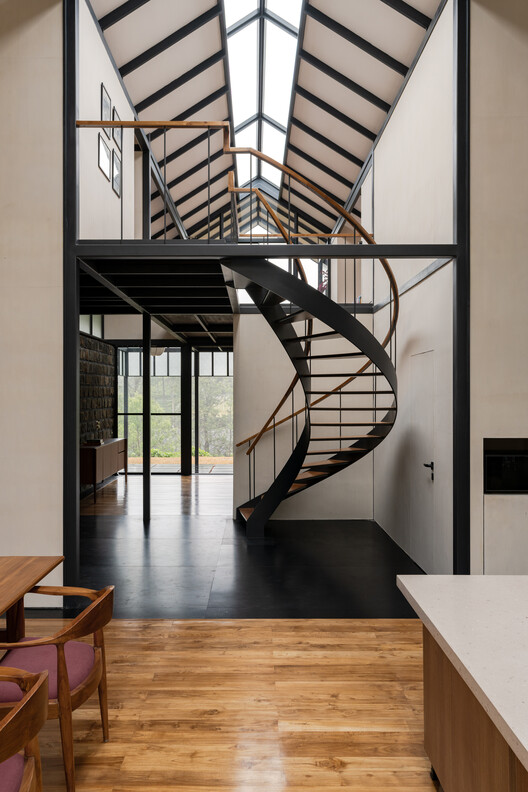Shilaya Cottage  / Meister Varma Architects - Interior Photography, Stairs, Wood, Handrail, Glass