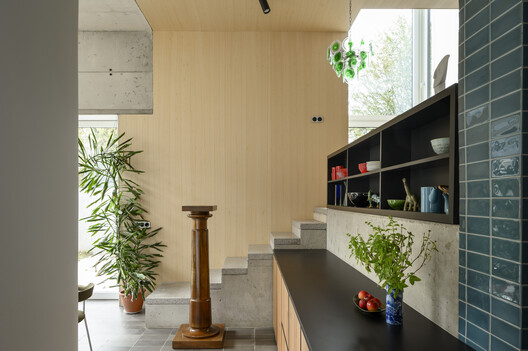 Renovation of two terraced houses of the housing cooperative "Progres - Mirje" Ljubljana / dans arhitekti - Interior Photography, Wood, Lighting, Shelving
