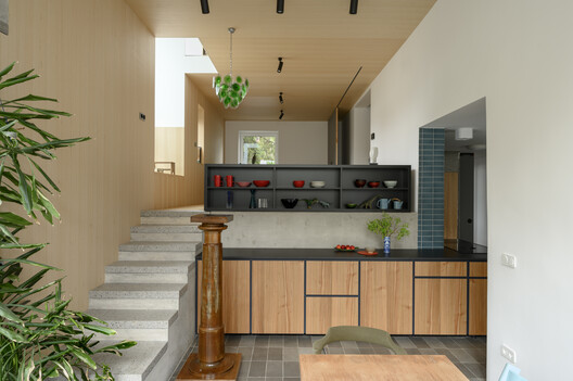 Renovation of two terraced houses of the housing cooperative "Progres - Mirje" Ljubljana / dans arhitekti - Interior Photography, Kitchen, Wood, Lighting, Countertop