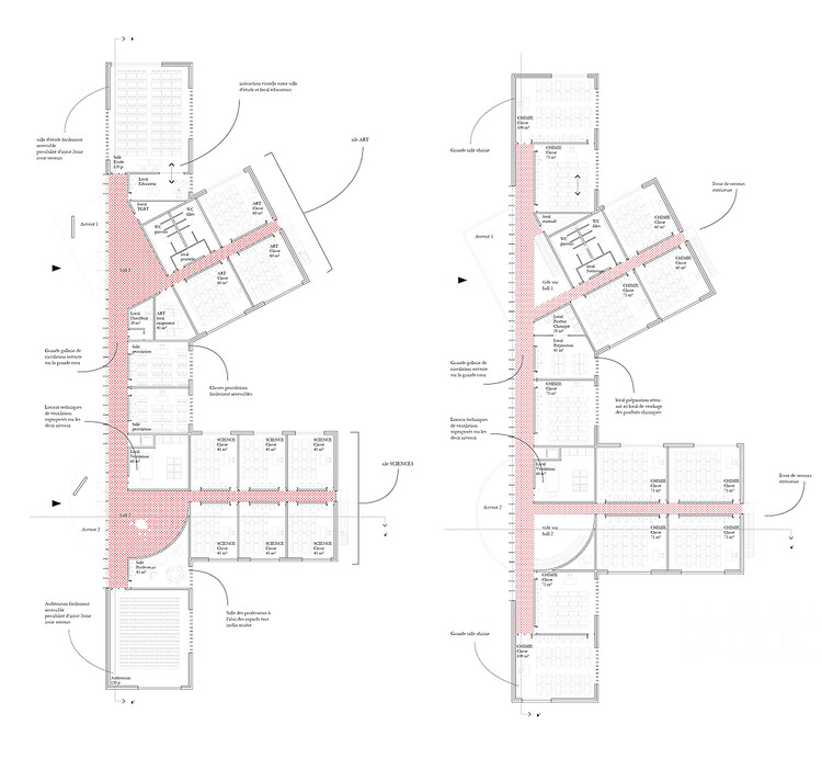 Collège Cardinal Mercier / LT2A + AÇIK MİMARLAR - Resim 20 / 20