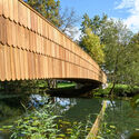 The Pedestrian Bridge across the River Rinža / dans arhitekti - Exterior Photography, Public Architecture