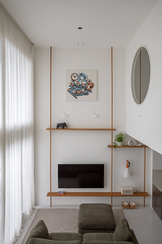 H001CH-Hass loft / estudio Hass H001CH-Hass loft / estudio Hass - Interior Photography, Wood, Lighting, Shelving