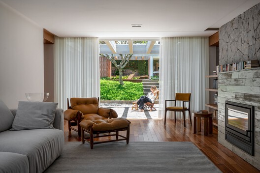 Ouriques House / Ultra Arquitetura Ouriques House / Ultra Arquitetura - Interior Photography, Living Room, Wood, Sofa, Chair