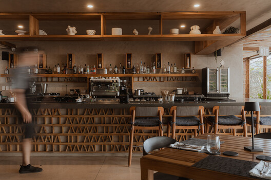 Hotel Nantipa  / Garnier Arquitectos - Interior Photography, Kitchen, Wood, Table, Chair, Countertop