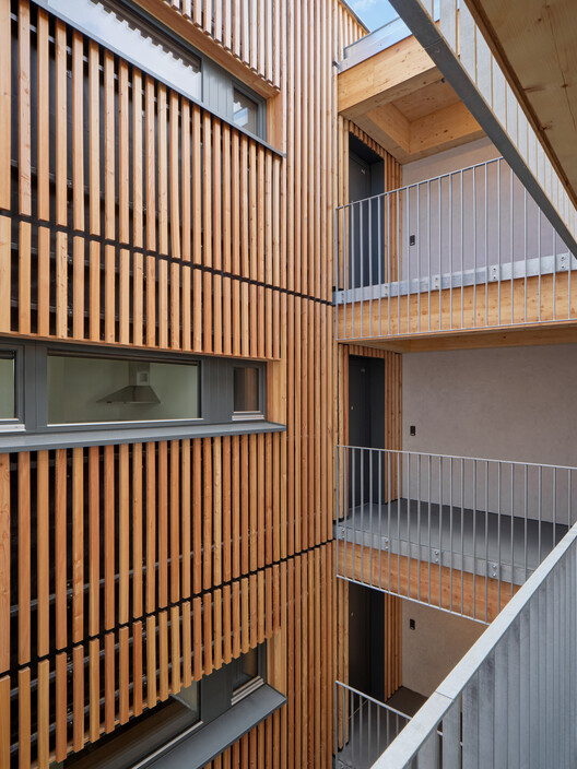 Zdar Wooden Housing / Kuba & Pilař architekti - Interior Photography, Wood, Balcony