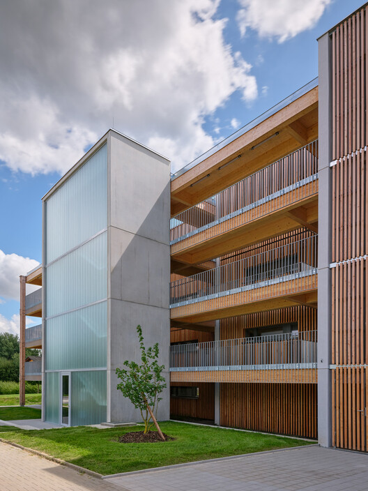 Zdar Wooden Housing / Kuba & Pilař architekti - Exterior Photography, Balcony