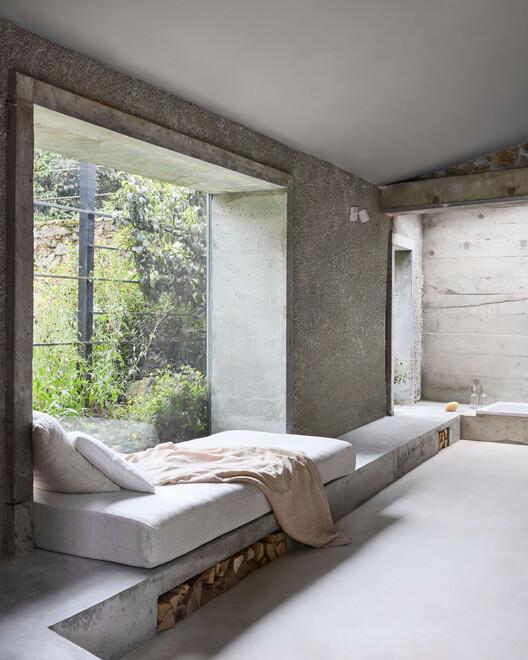 Panoší Újezd Summer House / Lenka Milerová architektka - Interior Photography, Bedroom, Wood, Concrete